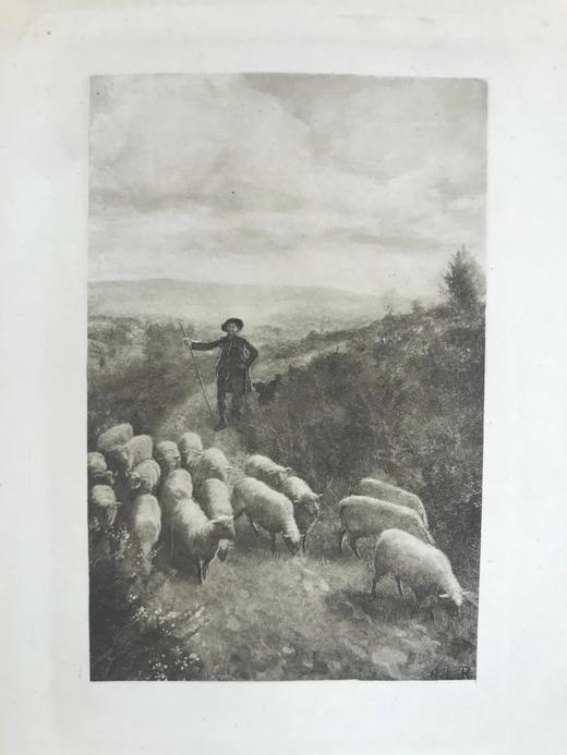 1898年 戈德史密斯《荒弃村庄》 12幅插图 漆布精装32开 商品图13