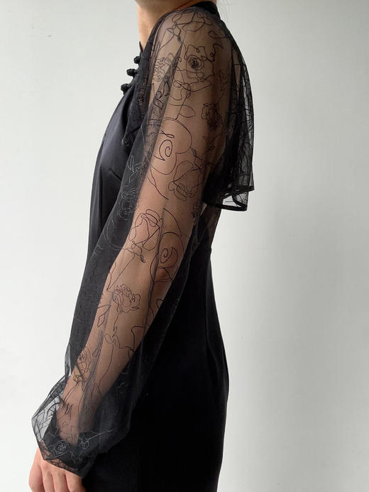 丝所｜24W025A 两件套蕾丝连衣裙［ 黑 ] 商品图8