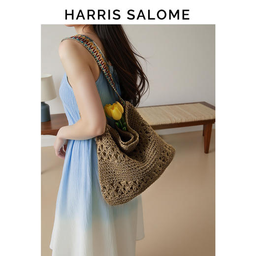 HarrisSalome海边度假沙滩编织草编包 商品图5
