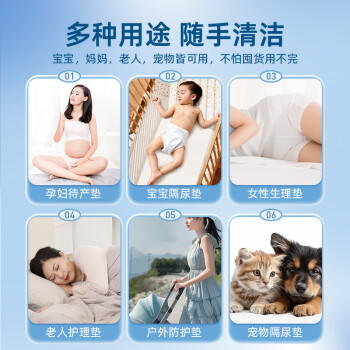 德佑婴儿一次性隔尿垫92片33*45cm护理垫姨妈垫不可洗尿垫 /母婴 /婴童寝居 /婴童隔尿垫/巾 商品图3