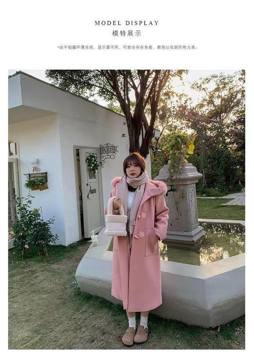 【诗铭洛可】XCA0039毛呢外套夹棉厚款过膝秋冬大衣A6-4/A7-4 商品图2