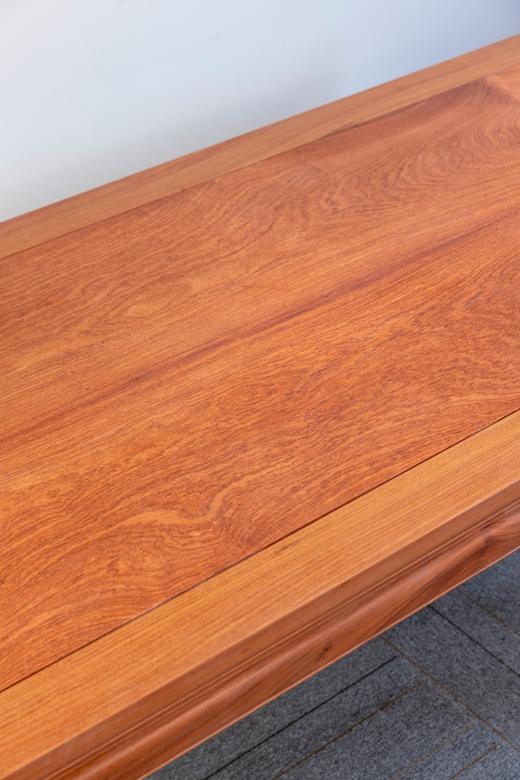 红桥红  家具严选  缅甸花梨(大果紫檀）  【218 马蹄腿霸王枨 方桌 拼板】 商品图3