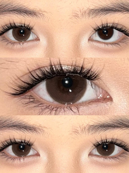 Kira fairy·半年抛  黑金松露 14.2  自带水光的妈生自然素颜瞳！！融通、舒适度yyds！日抛半年抛双版本！韩国进口年抛<一副两片> 商品图1