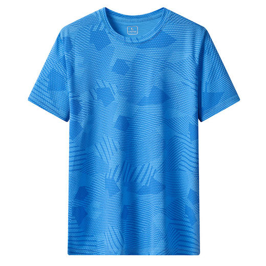 能降温的冰丝T恤UPF50+防晒短袖t恤男夏季凉感透气男士运动排汗宽松半袖冰感上衣 商品图2