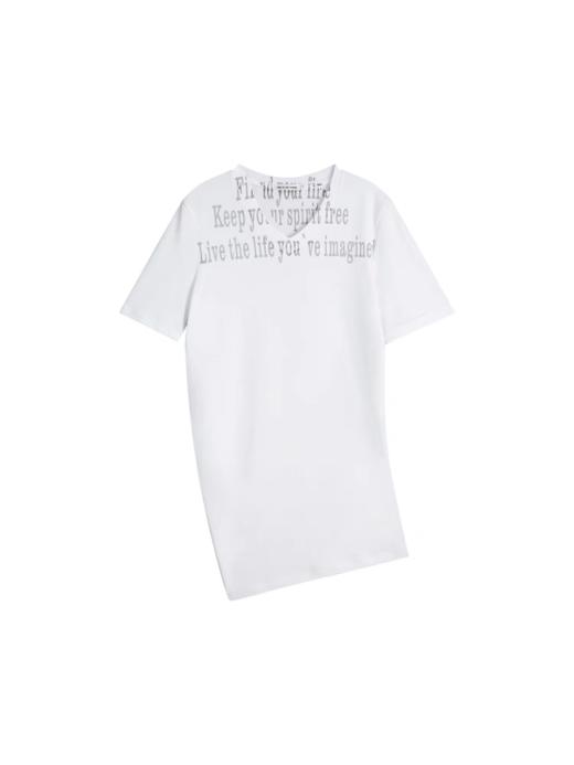 出逃赤岗西/25SST133/舒适莫代尔双色腰间堆叠感修身短袖T恤 商品图2