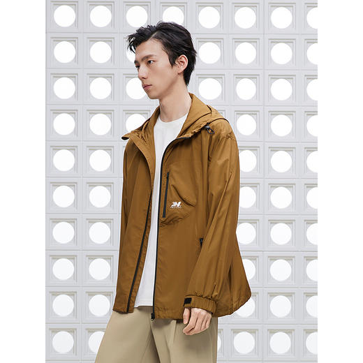 【防晒凉感】GXG男装  口袋设计防晒服简约连帽夹克外套25夏热卖 商品图4