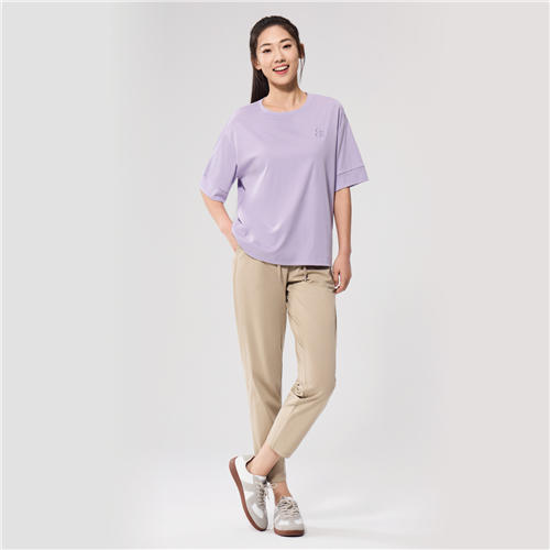 佐丹奴女装SS25商场同款【全面液氨】纯棉字母刺绣短袖T恤05325219 商品图5