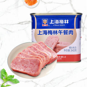 MALING 上海梅林午餐肉罐头组合 340g*2 儿童早餐零食火锅泡面搭档 /休闲食品 /罐头食品 /畜肉类罐头 商品图0