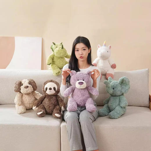 【新款恐龙小熊公仔，可爱安抚陪睡~】可爱恐龙小熊公仔毛绒玩具 儿童安抚陪睡玩偶布娃娃 女孩生日礼物-QQ 商品图2