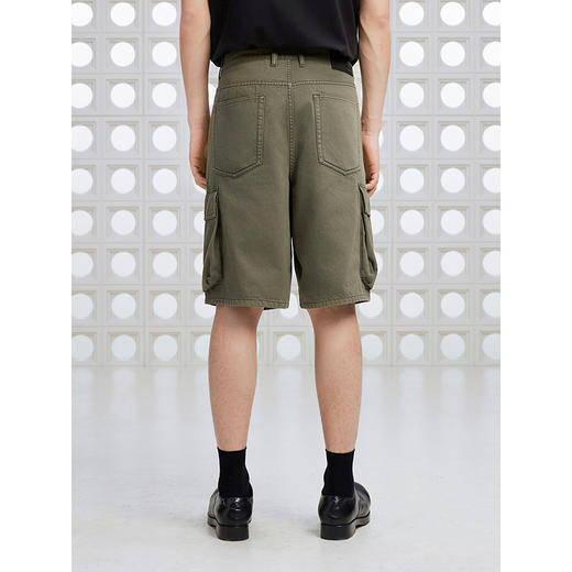 GXG男装 彩色牛仔工装短裤大口袋休闲短裤通勤男裤 2025夏季热卖 商品图3