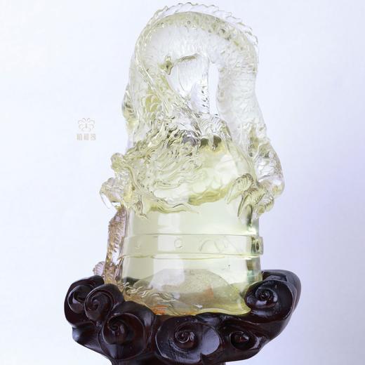 【守护金山】蒲牢黄水晶摆件   ZX2506016 商品图3