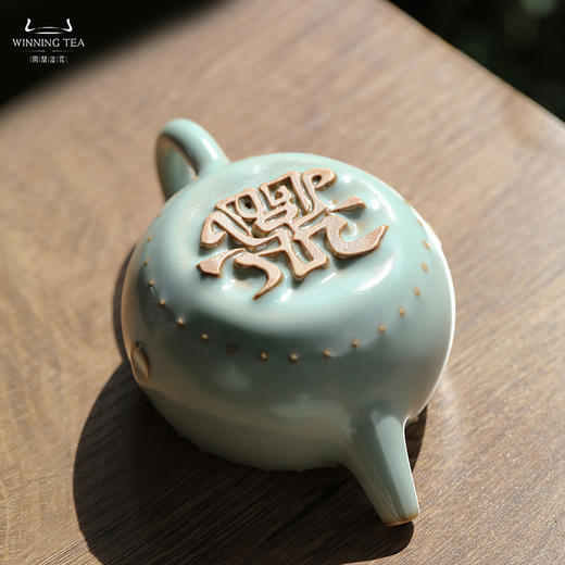 问鼎汝瓷鼎峰系列天青战鼓壶 商品图2