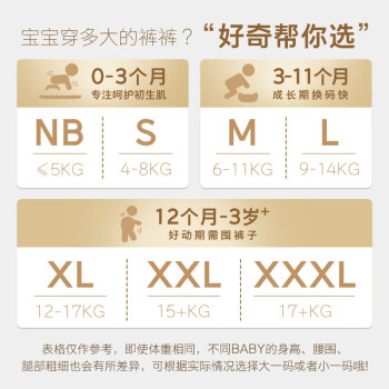 好奇（Huggies）金装纸尿裤NB80片(5kg以下)尿不湿【速干不易红】 /母婴 /尿裤 /婴童纸尿裤