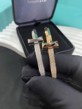 蒂芙尼 宽版半钻T字手镯（XTY）