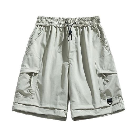潮牌短裤男夏季超薄款宽松直筒男士休闲裤冰丝运动速干五分裤子男 商品图4