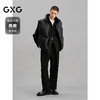 GXG男装 pu皮拼接立领通勤羽绒马甲男 冬季热卖羽绒服马甲G24X094008 商品缩略图1