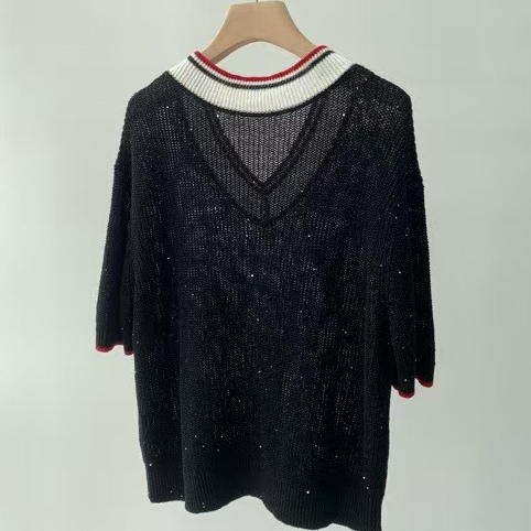 BC亚麻中袖。 黑色。白色 自己备注颜色 商品图4