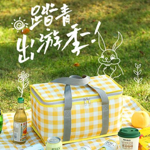 「加大容量！保温加厚」野餐篮郊游户外野炊保温露营可折叠加厚手提篮野餐网红收纳整理篮子 商品图1