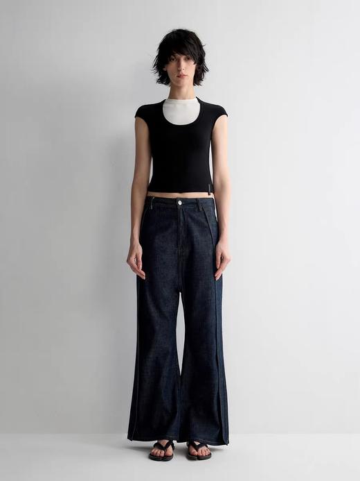 出逃赤岗西/25SSB100/舒适修身短款短袖T恤 商品图1