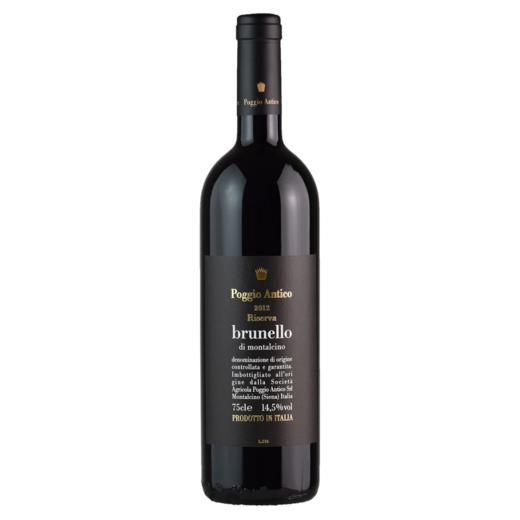 【跨境商品】古驿酒庄布鲁诺蒙塔奇诺珍藏红葡萄酒 Poggio Antico Riserva Brunello Di Montalcino DOCG 2012 商品图0