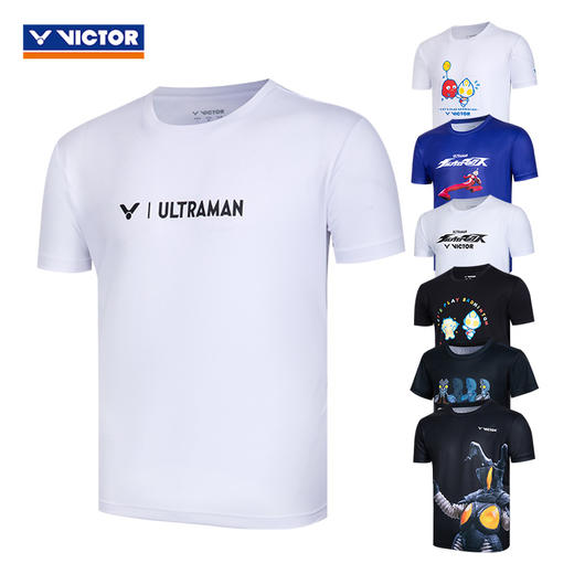 威克多胜利 中性款 奥特曼联名系列 针织T恤 T-501UTM 商品图0