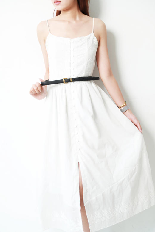 显腰身啊啊啊，女神气质全开。复古纯铜手工黑色方扣腰带C061088 商品图7