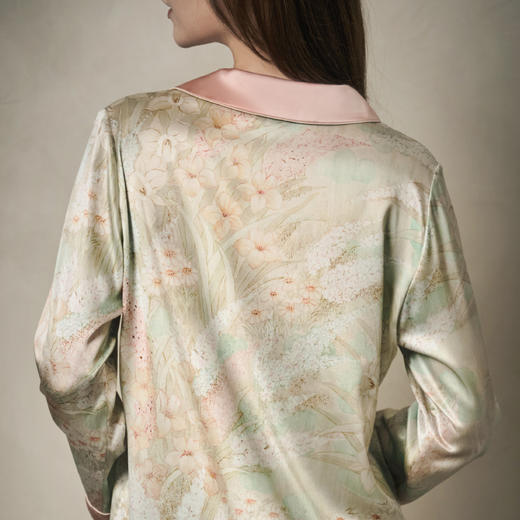 Soloseta22姆米重磅真丝睡衣女套装桑蚕丝绸家居服2025秋新品礼物 商品图3