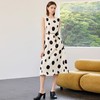 IWY/米色无袖复古波点连衣裙女轻奢高级感轻熟小众不撞款裙子夏季新款Q1412 商品缩略图3