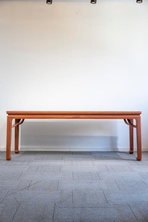 红桥红  家具严选  缅甸花梨(大果紫檀）  【218 马蹄腿霸王枨 方桌 拼板】 商品图0