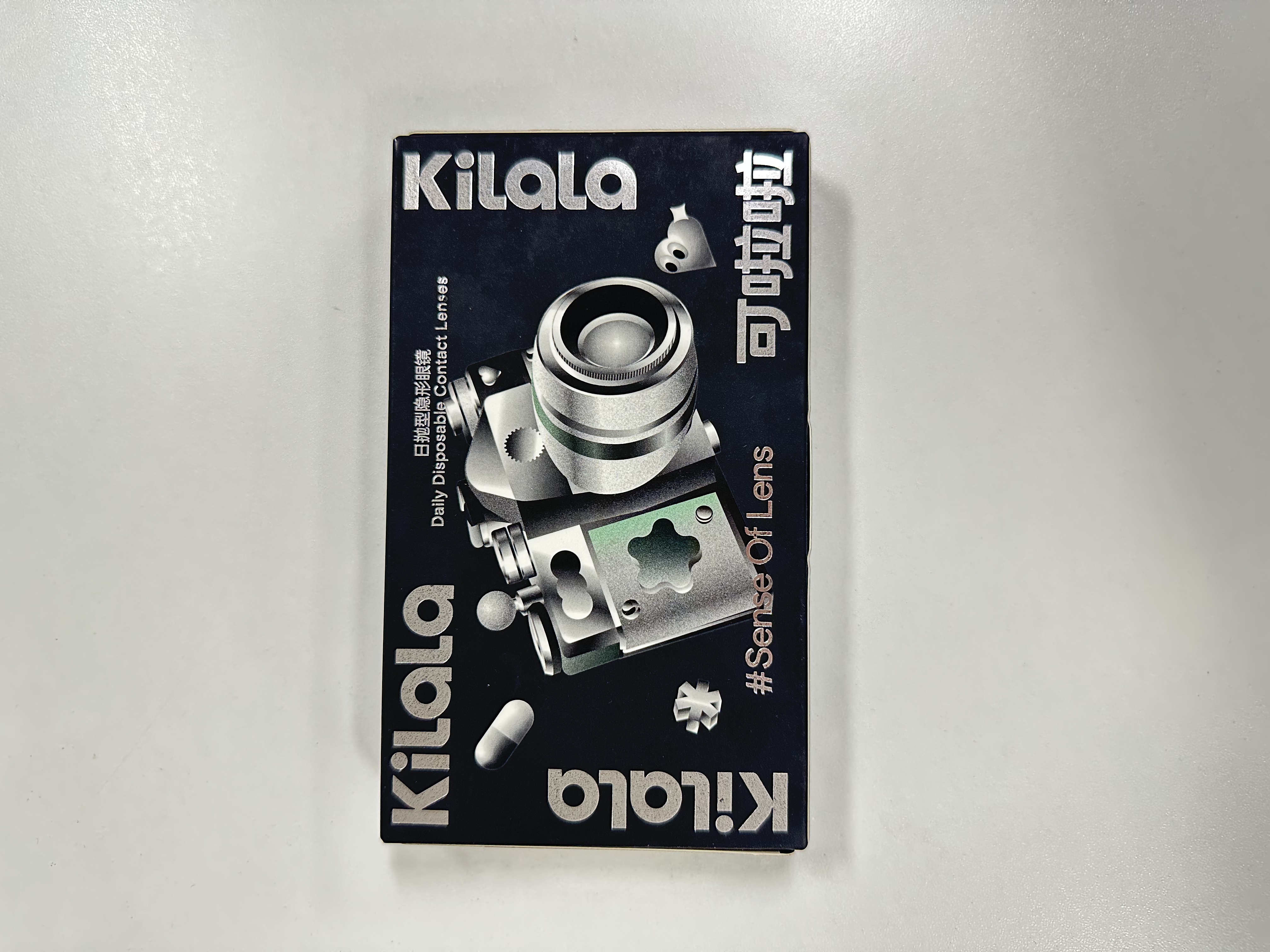 可啦啦隐形眼镜日抛 C位聚焦黑，10片