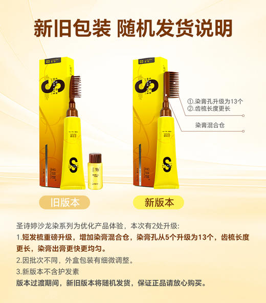 圣诗婷沙龙款植物染发剂 遮白发 自然色（无需调配 适合短发补发） 商品图7