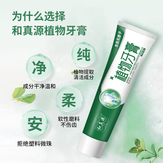 和真源植物牙膏100g 商品图2