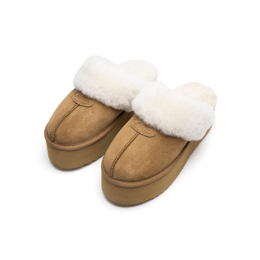 Ariseism&Neatoism 秋冬新款休闲增高包头厚底毛毛半拖鞋女外穿 商品图1