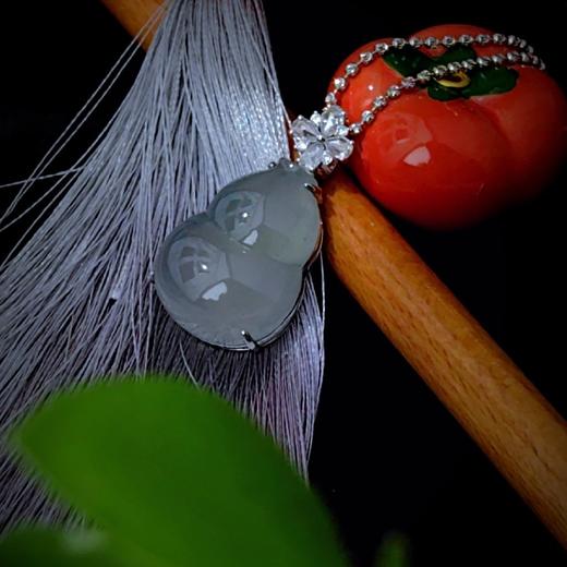 Pt （铂金）镶嵌翡翠葫芦项坠 商品图12