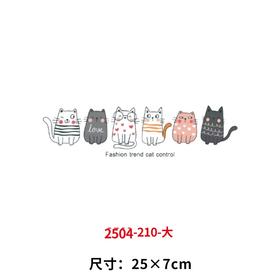 卡通小猫咪烫画印花贴新款DIY热转印胶片电熨斗烫画
