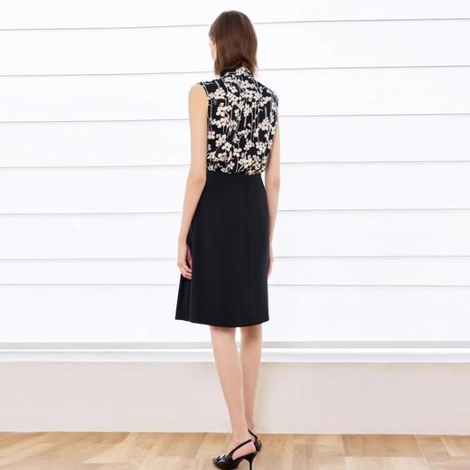 IWY/时尚高级感衬衫套装女夏季新款黑白碎花衬衣半裙两件套OL职业装B552+S2297 商品图4