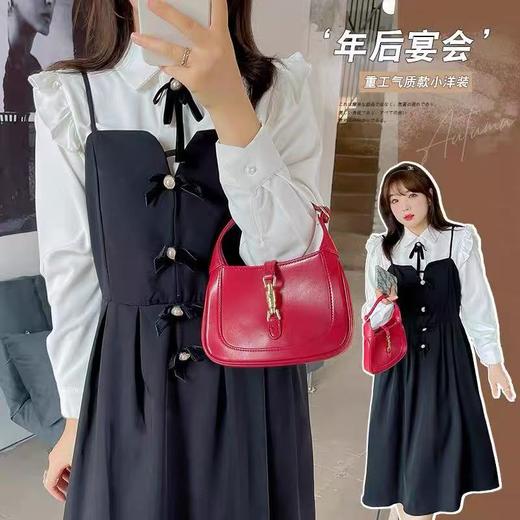 【诗铭洛可】XCY216收腰吊带裙蝴蝶结装饰A12-1/B20-2 商品图0