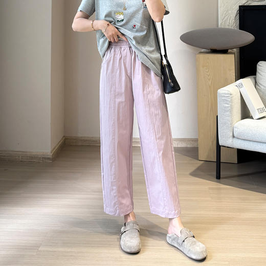 小个子纸片奶奶裤！2025精修显瘦九分裤速干肌理感春夏休闲裤女款！ 商品图5