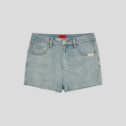 GOODBAI GOODEES 刺绣logo毛边短裤 商品图3