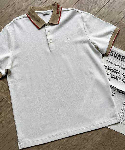 现货 THS-限时 B家 男士撞色翻领logo徽标刺绣polo衫 AH2496 商品图8
