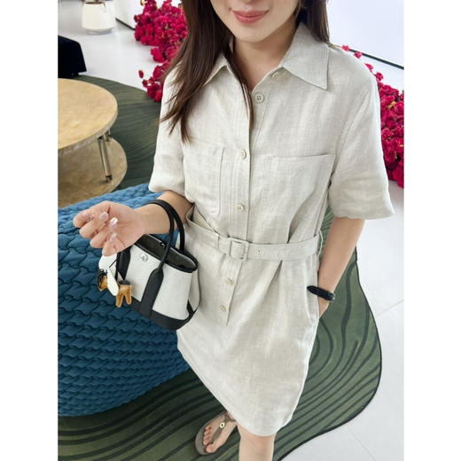 2506302    zhi禾 亚麻衬衫连衣裙 商品图3