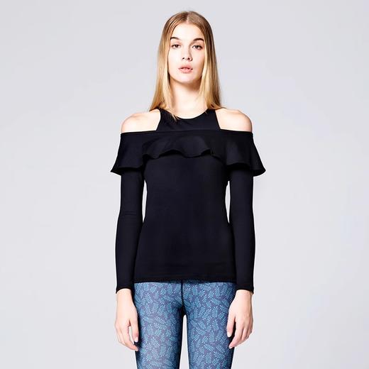 AUMNIE澳弥尼丨女长袖运动上衣健身瑜伽服速干高弹含胸垫百合T恤 商品图5