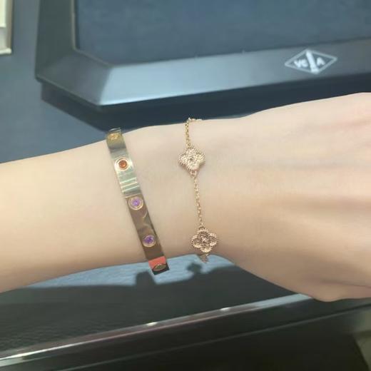 梵克雅宝 镭射四叶 幸运 六花手链 六朵小巧的四叶草花朵 商品图7