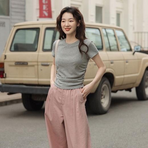 郎奴华菲岩石灰/粉色休闲套装｜不用搭配，一身时尚出街【预售3-7天发货】 商品图3