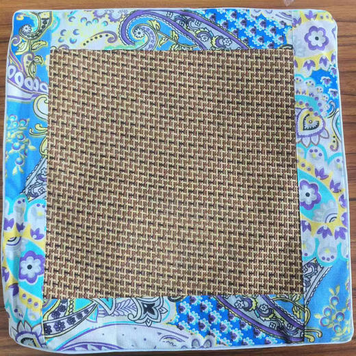 凉席艾绒坐垫 藤席坐垫 民族风 商品图5