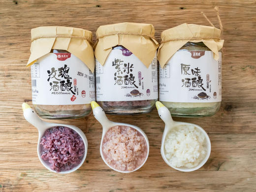 【云南特色，纯手工酒酿 | 原味、紫米和玫瑰口味】产自云南酒酿之乡 传统老工艺自然发酵 米酒醪糟 商品图5