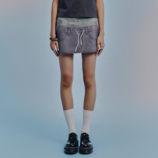 GOODBAI GOODEES logo印花拼接短裙 商品图0