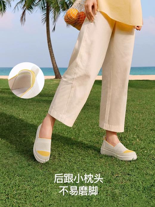 PANSY日本渔夫鞋休闲透气飞织轻便舒适一脚蹬女鞋4238 商品图2