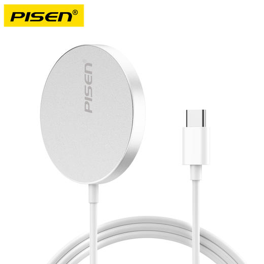 品胜 15W铝合金磁吸无线充电器快充适用于MagSafe磁吸快充iPhone16/15/14/13/12ProMax/PLUS苹果手机安卓桌面充电板 商品图9