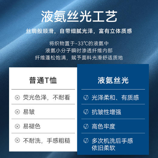 十如仕无水染T恤男士运动休闲半袖简约圆领透气-T02-20 商品图4